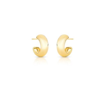 Pendientes media argolla  lisa