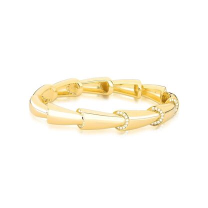 Pulsera con Formas y Detalles de Circonita