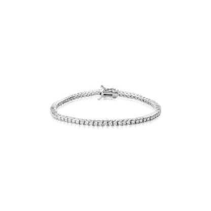 Pulsera Riviera con cristales redondos brillantes