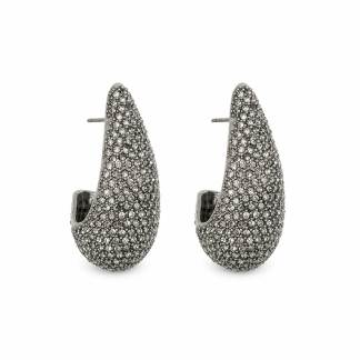 Pendientes Gota con brillos y textura