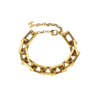 Pulsera dorada elegante y versátil