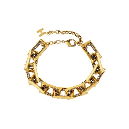 Pulsera dorada elegante y versátil